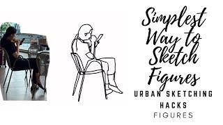 Simplest Way to Sketch Figures | Urban Sketching Hacks | Figures