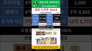 광명뉴타운 11구역 84A 피 6.4억  210동  38층 추천매물 4989부동산 02-2618-0123 매물문의 매물접수