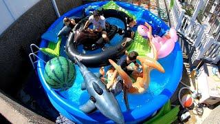 Testing Out Swimming Pool Floaties