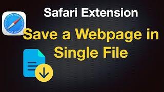 Safari Extension - Save a Webpage in Single File