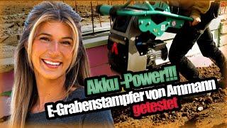 Graben stampfen jetzt auch Elektrisch - Ammann eATR Stampfer im Test