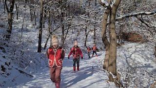 선물같은 우리집앞 설산 눈꽃/엄마와 딸들의 산책