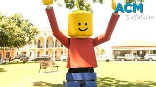 Meet the human Lego man: Alex McIntyre's quirky alter ego