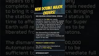 Bring The DSS Back Online? New Double Major Order 20 Million Bots! #helldivers2 #helldivers #gaming