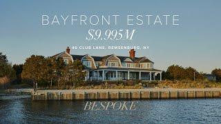 $9,995,000 Stunning Bayfront Hamptons Estate