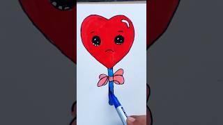 Easy Sad Heart Drawing  #art #shorts #ytshorts #creative #forkids