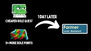 HOW TO LEVEL UP FARMER ROLE FAST | Growtopia