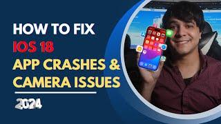 iphone apps crashing? SECRET To Fixing iOS 18 App Crashes And Camera Issues #fixingiOS18AppCrashes