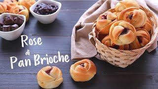 PAN BRIOCHE ROSES - Chocolate and Jam  Filled - Easy Recipe - HOMEMADE BY BENEDETTA