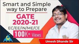 Smart and Simple Way to Prepare GATE 2020-21 | EC/EE/IN/ME/CE