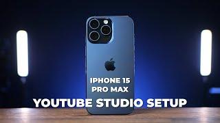 iPhone 15 PRO MAX YouTube Studio Setup