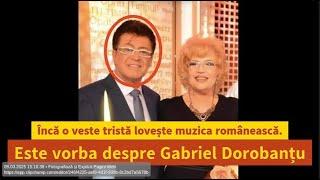 Încă o veste tristă lovește muzica românească. Este vorba despre Gabriel Dorobanțu