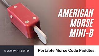 Mini-B Miniature Single Lever/Sideswiper Morse Code Paddle by American Morse Equipment