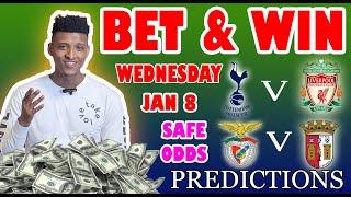 Football Prediction Today 08-01-2025 |  Betting tips Today | Mig predictions | Safe Investments