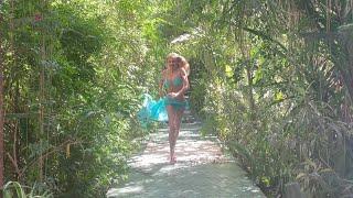 Arielle Dombasle - Running in the garden...