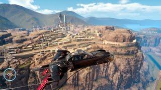 Final Fantasy XV Flying the F-TYPE Flying Car around the Whole Map