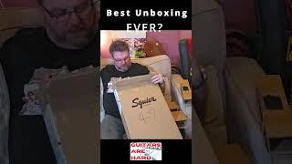 Best #unboxing video ever? #shorts #squier #jaguar #guitar