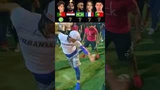 Ronaldo VS Ronaldo Jr VS Neymar VS Mbappe VS Salah | Nutmeg Battle