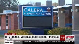 Calera City Council votes against school proposal