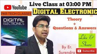 PKR TECH CLASSES Live class of digital electronics | Half Adder  | Surendra Sir