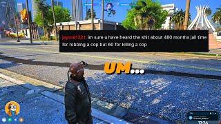 Koil's Thoughts On The Jail Time for Robbing a Cop vs Killing a Cop On 4.0 | NoPixel 4.0