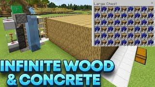 Tree Farm Minecraft Bedrock 1.16 + Concrete Converter Minecraft Bedrock 1.16 Simple and Easy