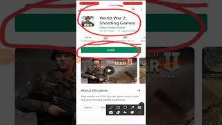 World War 2,: Shooting games Short video