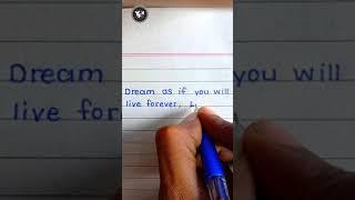 morning motivational thoughts// #shorts //beautiful handwriting// simple english handwriting