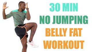 No Jumping Belly Fat Workout/ 30 Minute Flat Belly Workout