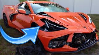 2020 Corvette C8 Crashes Day After Delivery! *Wrecked OMG*