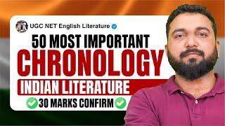 UGC NET English | Most Important Chronology Questions In Indian English Literature | Vineet Pandey