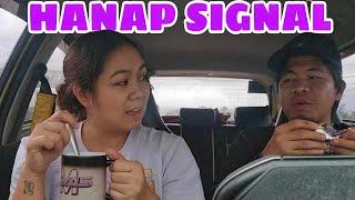 Naghanap ng Signal at Nag-Food Trip sa Sasakyan