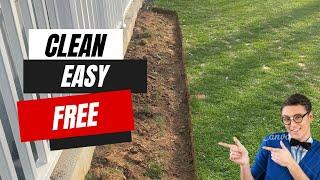 EASY Edging for your MULCH BEDS // STRAIGHT EDGES