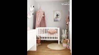 chambre d'enfant; idées déco pour une chambre de bébé fille