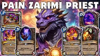 Top 1 WR Deck Globally - Best Pain Zarimi Priest Deck to Climb Legend - Hearthstone 31.2.2