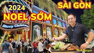 ĐÓN NOEL 2024 SỚM SÀI GÒN QUÁ CHỊU CHƠI - DIAMOND PLAZA VÀ LONDON CORNER || Nick Nguyen