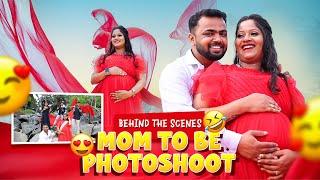 BTS of MOM TO BE Photoshoot | Dhanraj Achar Vlogs