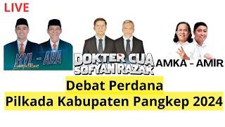 LIVE - Debat Perdana Pilkada Pangkep 2024