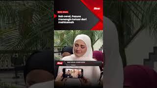 Sah cerai, Fazura menangis keluar dari mahkamah