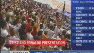 Cristiano Ronaldo Presentation At Bernabeu 06.07.09 Ronaldo Completes Signing To Real Madrid