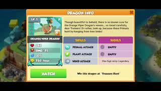 Orange Viper Dragon|| Primal Dragon|| Dragon Mania Legends||