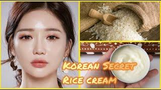 Korean Secret Rice Cream Korean beauty secrets revealed️Make rice cream at home for glass skin