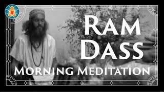 Ram Dass | Morning Meditation | [Black Screen / No Music / Full Lecture]