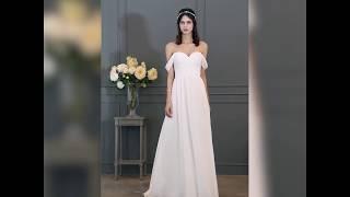 Best A-Line Chiffon Wedding Dress | JJ's House