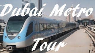 Tour of the Dubai Metro - lines and principle stations