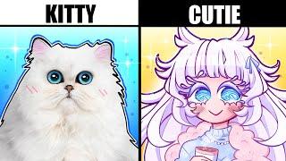 IF CAT BREEDS WERE CUTE GIRLS....