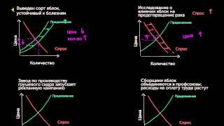 Сдвиги равновесия рынка