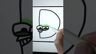 How to Draw Alphabet Lore D