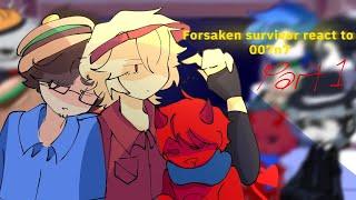 || Forsaken survivor react to 007n7 (Part 1) ||[Pizza ||burger][Drama][cringe][Slow Speed]