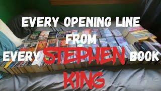 Every Opening Line From Every Stephen King Book